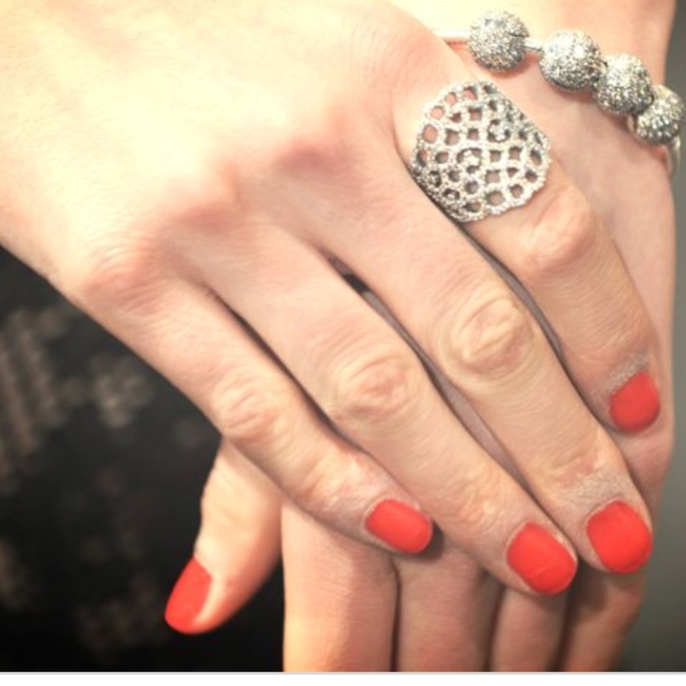 pandora sparkling lace with clear cz ring